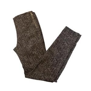 H&M Printed High Waist Side Zipper Skinny Leg Pant 4